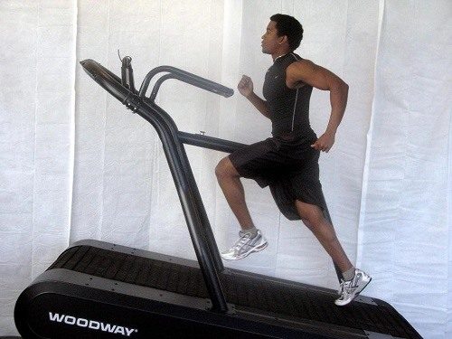 Man Sprinting on Treadmill