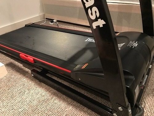 Closeup of a Used Treadmill